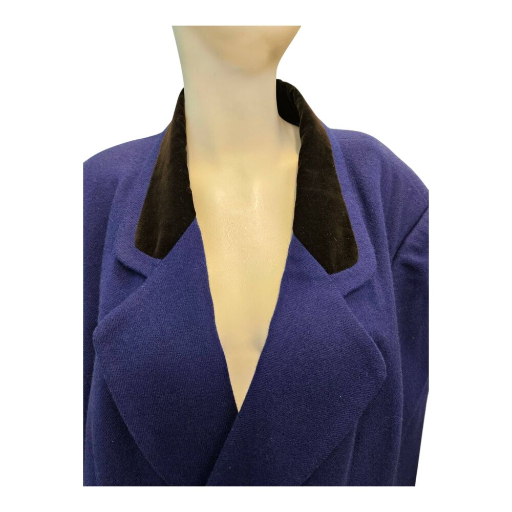 Maggie Mcnaughton Purple Wool Blazer Womens Size 18 Vintage 90's - Picture 4 of 8
